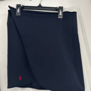 Dark navy swim cover up skirt- sarong style